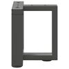 vidaXL Soffbordsben T-formade 2 st antracit 30x25x(30-31) cm st&aring;l