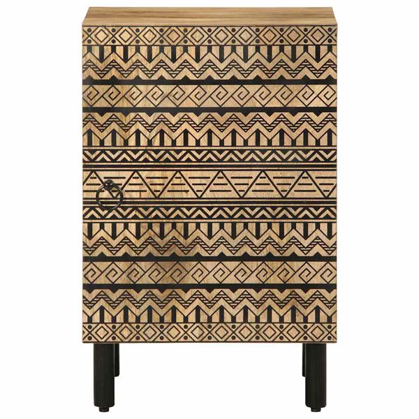 vidaXL Badrumsskåp 38x33,5x58 cm massivt mangoträ