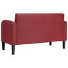 vidaXL Loveseat soffa vinr&ouml;d 110 cm konstl&auml;der