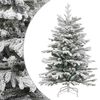 vidaXL Plastgran med sn&ouml; g&aring;ngj&auml;rn 210 cm