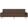vidaXL B&auml;ddsoffa 2-sits brun tyg