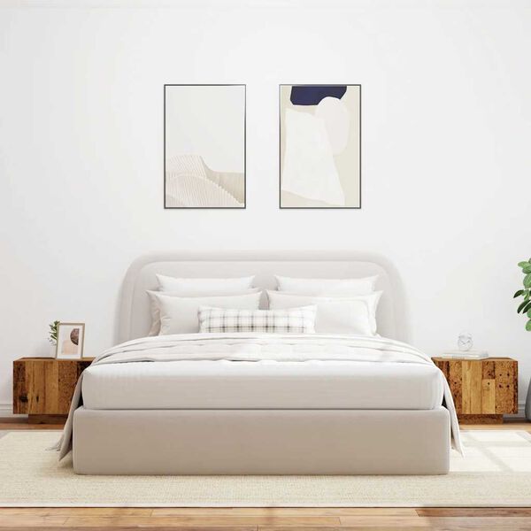 vidaXL S&auml;ngbord &aring;ldrat tr&auml; 100x35x40 cm konstruerat tr&auml;