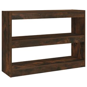 vidaXL Bokhylla/rumsavdelare r&ouml;kf&auml;rgad ek 100x30x72 cm