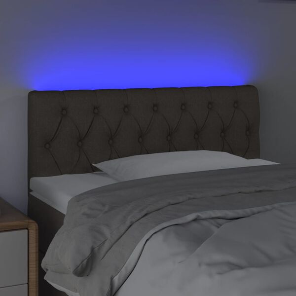 vidaXL S&auml;nggavel LED taupe 90x7x78/88 cm tyg
