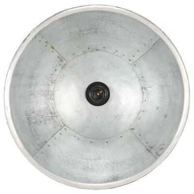 vidaXL Hänglampa industriell vintage 25 W silver rund 40 cm E27
