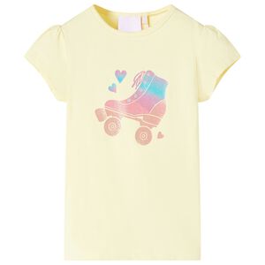 T-shirt f&ouml;r barn mild gul 92