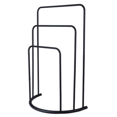 Bathroom Solutions Handdukshängare stående 49,5x75 cm metall svart