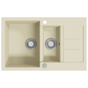 vidaXL Diskho granit dubbel beige