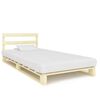 vidaXL Palls&auml;ng utan madrass massiv furu 90x200 cm
