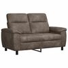 vidaXL Soffa M&ouml;rkgr&aring; 158 x 90 x 95 cm Faux Mockal&auml;der