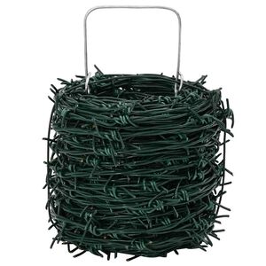 vidaXL Taggtr&aring;d 100 m gr&ouml;n