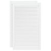 vidaXL Sk&aring;pluckor lamelldesign 2 st vit 99,3x59,4 cm massiv furu