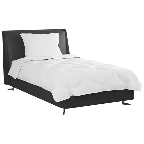 vidaXL T&auml;ckeset med kudde 2 pcs Vit Mikrofiber