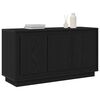 vidaXL Sideboard Svart Ek 102 x 35 x 55 cm Konstruerat tr&auml;