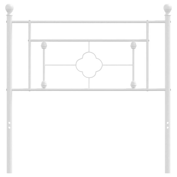 vidaXL Huvudgavel metall vit 100 cm
