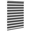vidaXL Rullgardin zebra svart 110x150 cm tyg bredd 105,9cm polyester
