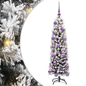 vidaXL Konstgjord julgran Gr&ouml;n 120 cm PVC och st&aring;l och plast