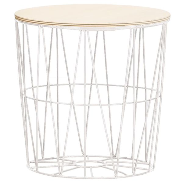 vidaXL Soffbord 4 st vit