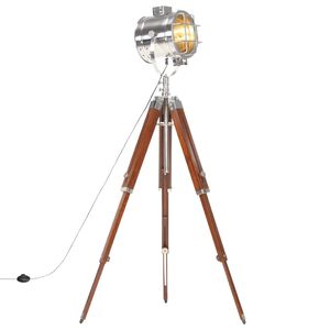 vidaXL Golvlampa massivt mangotr&auml; 165 cm