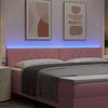 vidaXL LED huvuddyna med LED -remsljus Rosa 200 cm Polyester