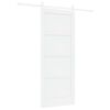 vidaXL Skjutd&ouml;rr Vit 83 x 202 cm Massiv furu