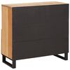 vidaXL Sideboard med lagring Brun 80 x 33 x 75 cm Massivt mangotr&auml;