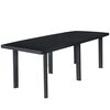 vidaXL Tr&auml;dg&aring;rdsbord antracit 216x90x72 cm plast