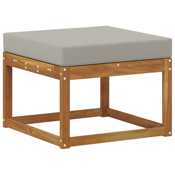 vidaXL Utomhuspall Massivt Akaciatr&auml; Naturf&auml;rg