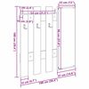 vidaXL V&auml;ggmonterad Kl&auml;dh&auml;ngare Vit 100 x 10 x 100 cm Konstruerat tr&auml;
