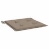 vidaXL Stolsdynor 6 st taupe 50x50x4 cm oxfordtyg