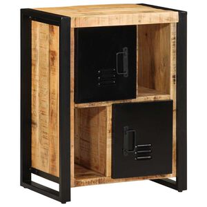 vidaXL Sk&auml;nk 55x35x70 cm massivt grovt mangotr&auml;