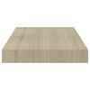 vidaXL Svävande vägghyllor 2 st ek 40x23x3,8 cm MDF