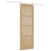vidaXL Skjutd&ouml;rr ORKDAL 73,5 x 211 cm Massiv furu Naturlig och vit