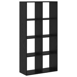 vidaXL Boksk&aring;p 8 niv&aring;er 69,5 x 29 x 137,5 cm Konstruerat tr&auml; Svart Ek
