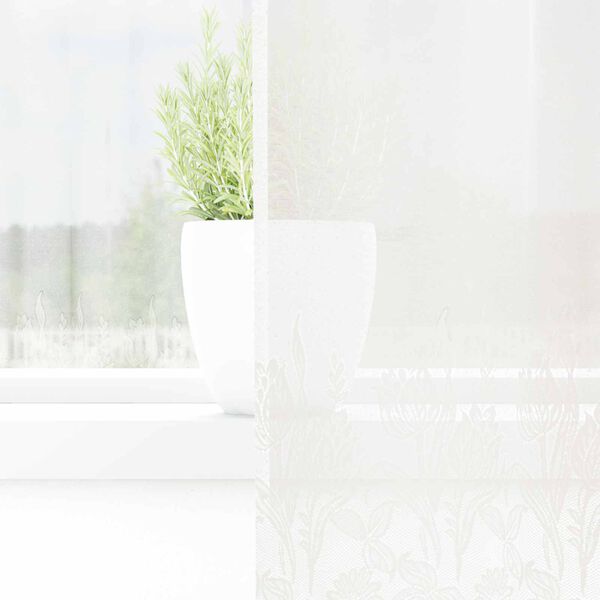 vidaXL Spetsgardin med gardiner Vit 300 x 140 cm Polyester