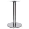 vidaXL Bistro bordsben silver &Oslash;45x72 cm rostfritt st&aring;l