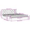 vidaXL Bed with Mattress Taupe 180x200 cm Fabric