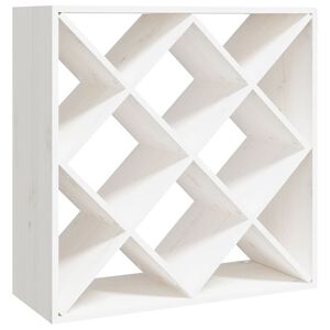 vidaXL Vinsk&aring;p vit 62x25x62 cm massiv furu