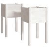 vidaXL Odlingsl&aring;dor 2 st vit 40x40x70 cm massiv furu