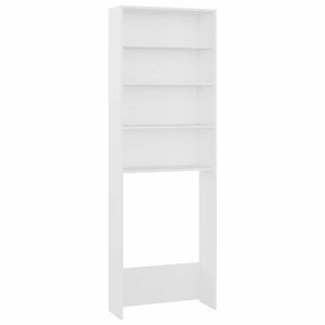 vidaXL Badrumssk&aring;p vit 64x24x190 cm