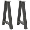 vidaXL Matbordsben A-formade 2 st antracit 50x(72-73) cm st&aring;l