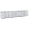 vidaXL Gabion upph&ouml;jd s&auml;ng 3 st 400 x 50 x 80 cm Galvaniserat st&aring;l