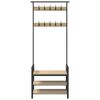 vidaXL Kl&auml;dh&auml;ngare Sonoma-ek 75 x 34 x 184 cm Konstruerat tr&auml;