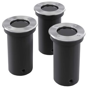 Markbelysning rund 3-pack