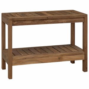 vidaXL Badrum Sidobord Naturlig 60 x 30 x 45 cm Massivt teaktr&auml;