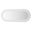 vidaXL Badrumsspegel LED 60x25 cm oval