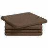 vidaXL Sittkuddar 4 pcs Brun 40 x 40 x 3 cm tyg