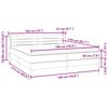 vidaXL Res&aring;rs&auml;ng med madrasser m&ouml;rkbl&aring; 180x210 cm sammet