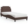 vidaXL Bed Frame without Mattress "Zadar" Dark Grey 107x203 cm Velvet