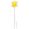 vidaXL Stj&auml;rna med LED med spett vikbar gul 57 cm